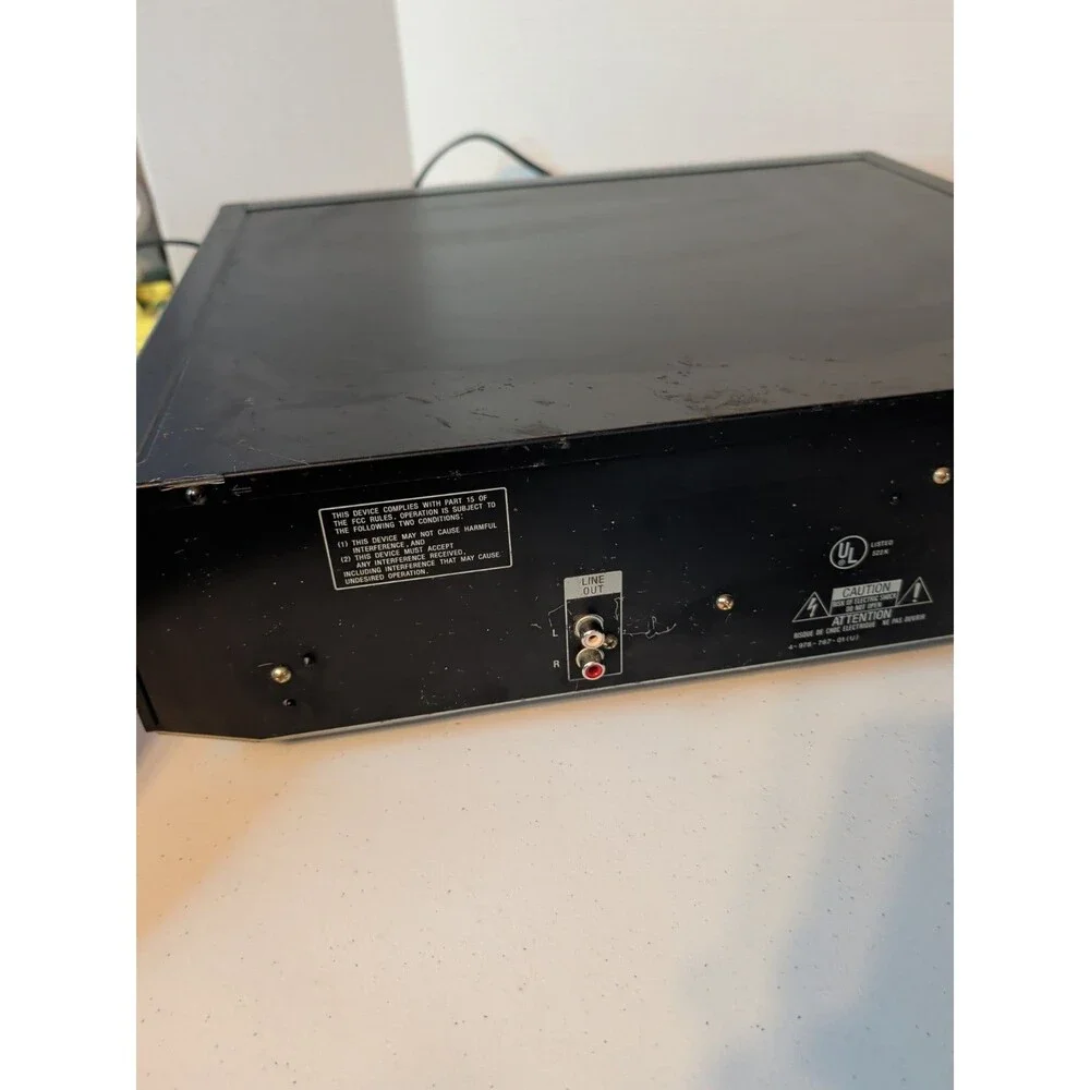 Sony CDP-CE405 5 Disc CD Compact Disc Changer Player No Remote TESTED Works Well